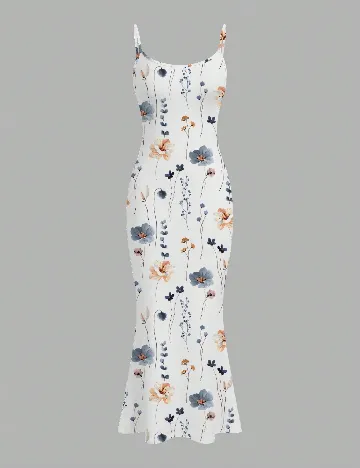 Rochie lunga SHEIN CURVE, alb