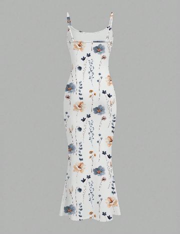 Rochie lunga SHEIN CURVE, alb