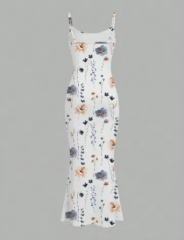 Rochie lunga SHEIN CURVE, alb