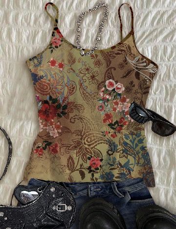 Top SHEIN, verde