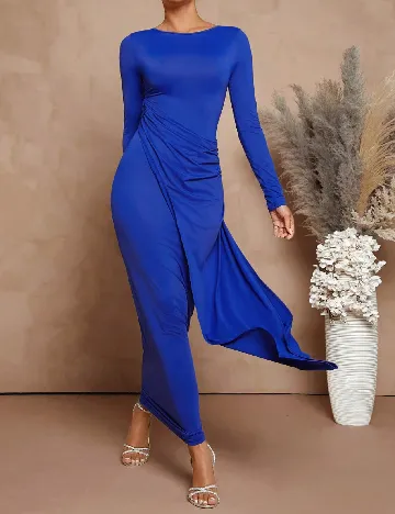 Rochie lunga Haute, albastru