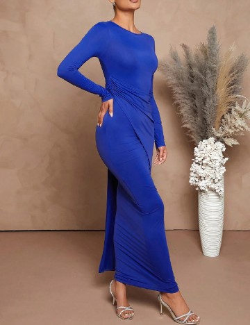 Rochie lunga Haute, albastru