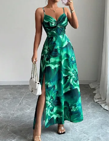 Rochie lunga SHEIN, verde
