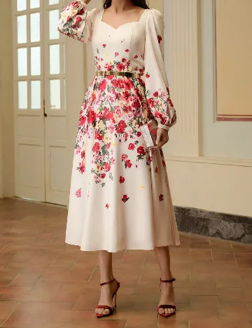 Rochie medie MOTF, floral