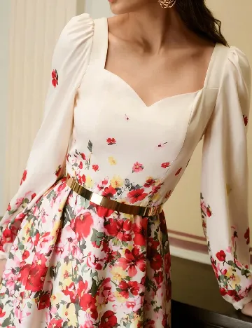 Rochie medie MOTF, floral