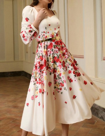 Rochie medie MOTF, floral