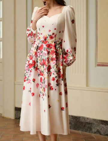 Rochie medie MOTF, floral