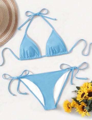 Costum de baie SHEIN, albastru
