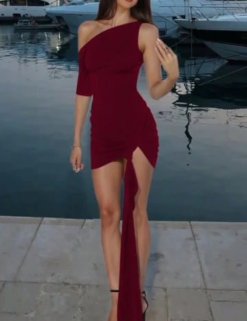Rochie scurta SHEIN, visiniu