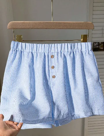Pantaloni scurti SHEIN CURVE, albastru