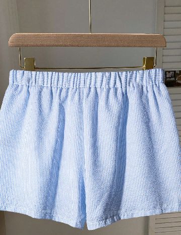 Pantaloni scurti SHEIN CURVE, albastru