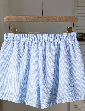 Pantaloni scurti SHEIN CURVE, albastru