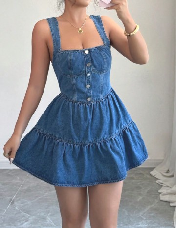 Rochie scurta SHEIN, albastru