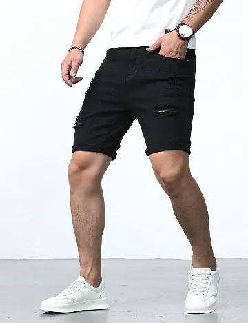 Pantaloni scurti SHEIN, negru
