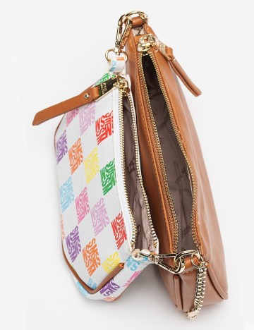 Poseta cu etui si portmoneu Steve Madden, mix culori