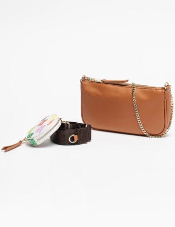 Poseta cu etui si portmoneu Steve Madden, mix culori