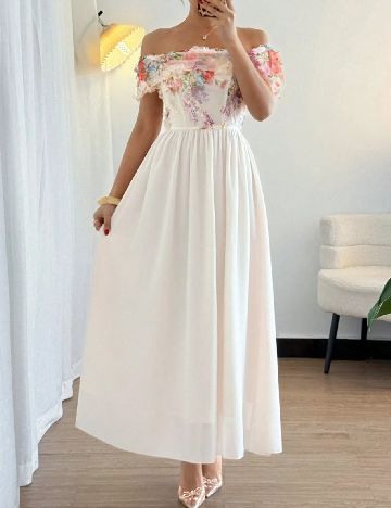 Rochie lunga SHEIN, alb
