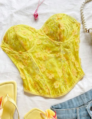 Corset SHEIN, galben