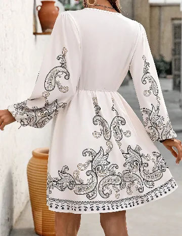 Rochie scurta SHEIN, ecru