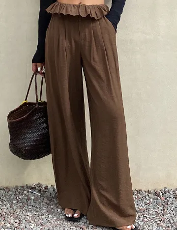Pantaloni SHEIN, maro