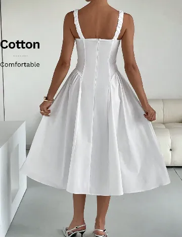 Rochie medie SHEIN, alb