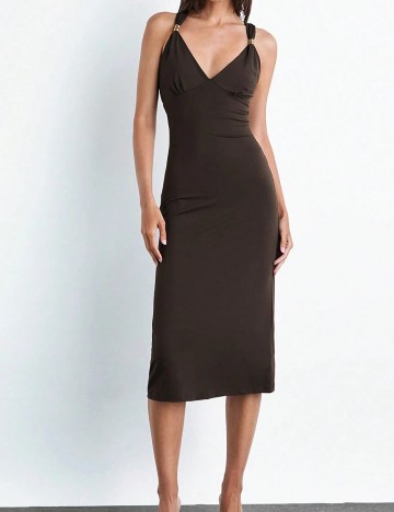 Rochie lunga SHEIN, maro