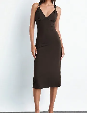 Rochie lunga SHEIN, maro