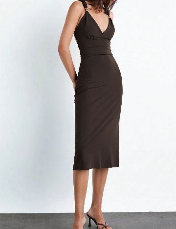 Rochie lunga SHEIN, maro
