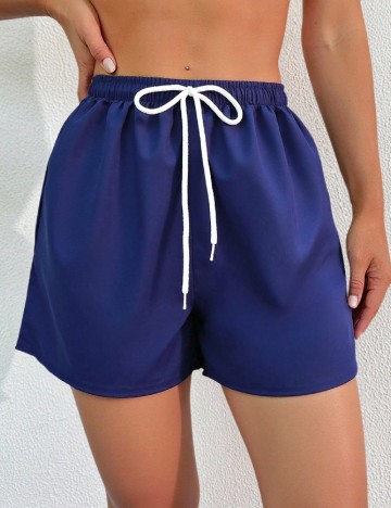 Pantaloni scurti de baie SHEIN, bleumarin