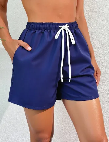 Pantaloni scurti de baie SHEIN, bleumarin