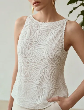 Bluza MOTF, alb