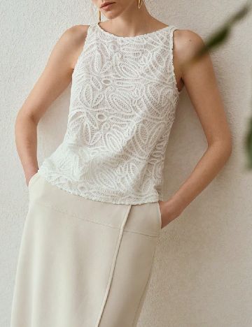 Bluza MOTF, alb
