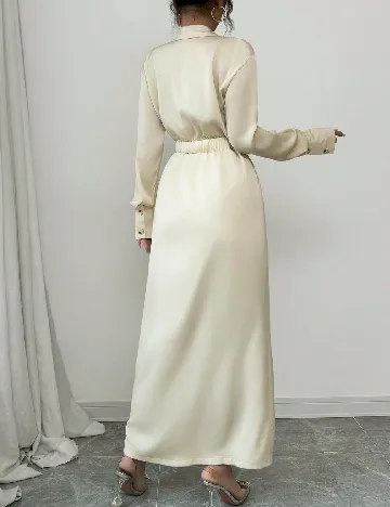 Rochie lunga SHEIN, crem