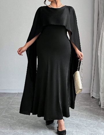 Rochie lunga SHEIN CURVE, negru