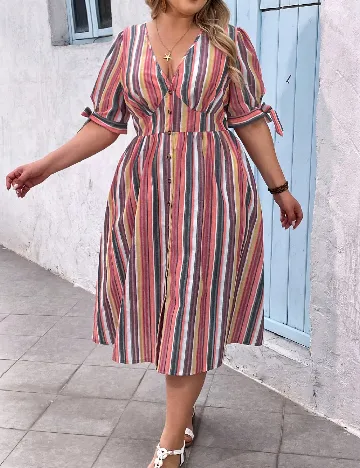 Rochie medie SHEIN CURVE, mix culori