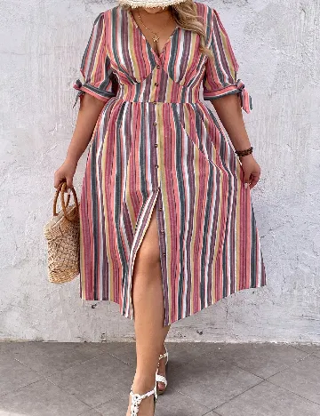 Rochie medie SHEIN CURVE, mix culori