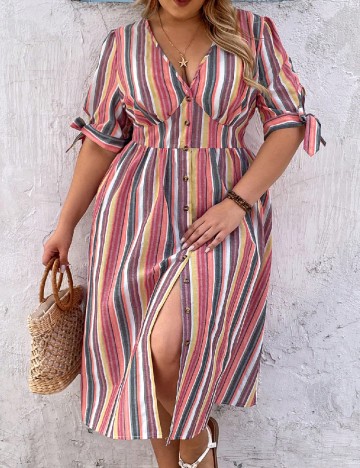 Rochie medie SHEIN CURVE, mix culori