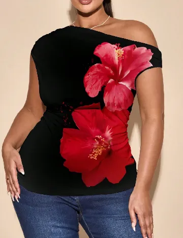 Bluza SHEIN CURVE, negru
