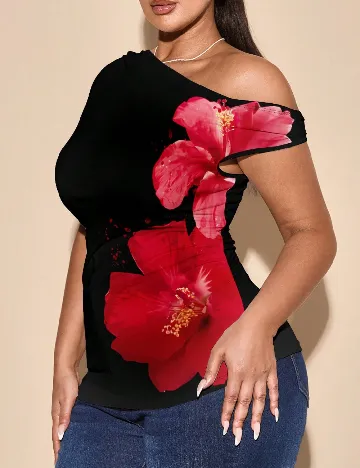 Bluza SHEIN CURVE, negru