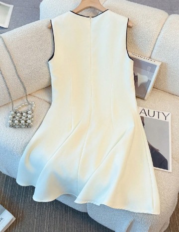 Rochie scurta SHEIN, ecru
