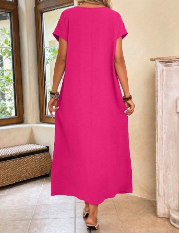 Rochie lunga Emery Rose, roz