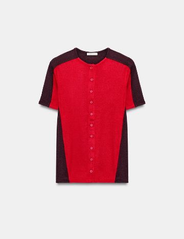 Tricou Zara, rosu/mov