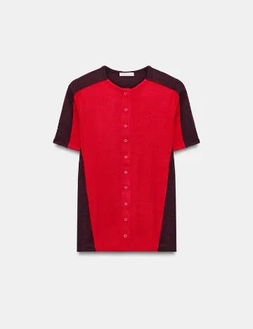 Tricou Zara, rosu/mov