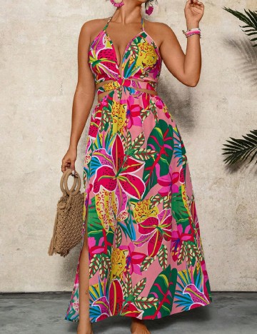 Rochie lunga SHEIN CURVE, mix culori