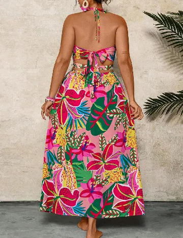 Rochie lunga SHEIN CURVE, mix culori