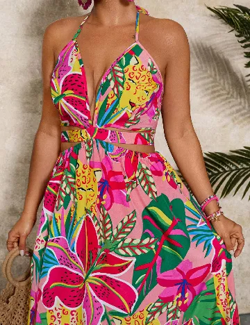 Rochie lunga SHEIN CURVE, mix culori