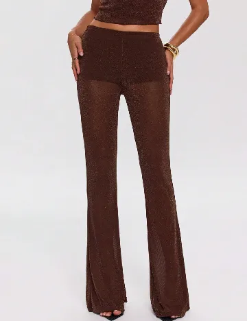 Pantaloni SHEIN, maro