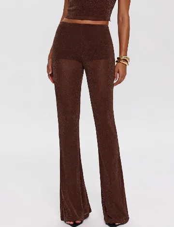 Pantaloni SHEIN, maro