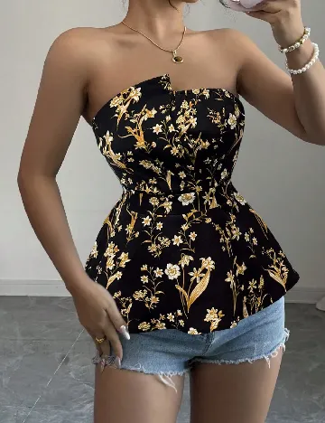 Top SHEIN, negru