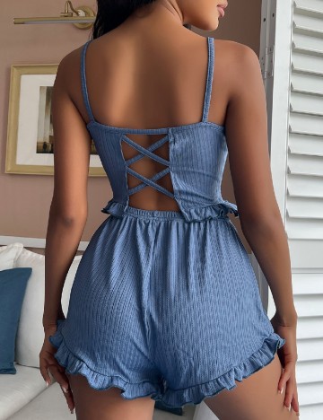 Pijama SHEIN, albastru